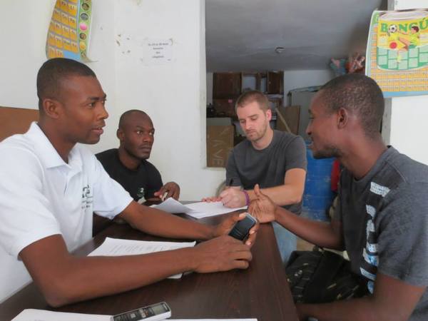 ESTEEM Alum Dustin Mix works with people in Haiti