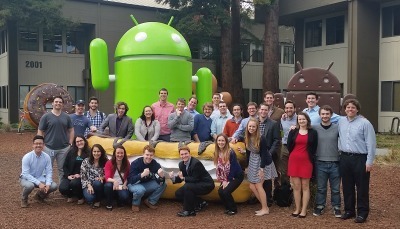 Students at the Google Headquarters
